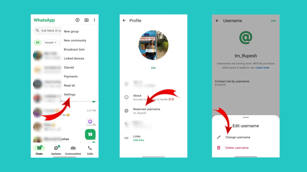 How to Delete Your WhatsApp Username