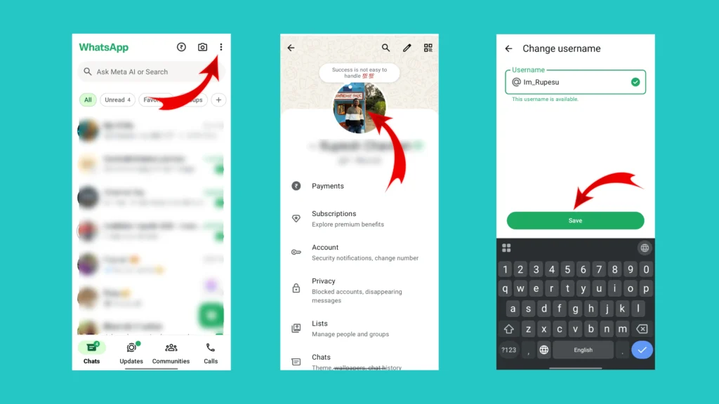How to Create a WhatsApp Username on Android