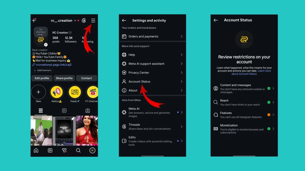 How to Check Your Instagram Account Status