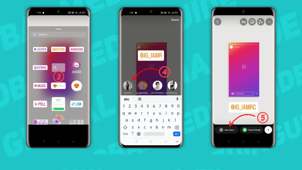 Step to Mention Someone in Instagram Story
