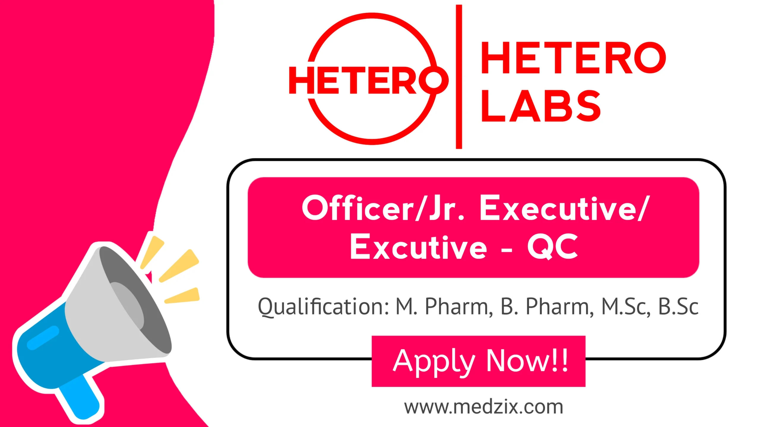 QC Jobs at Hetero Labs