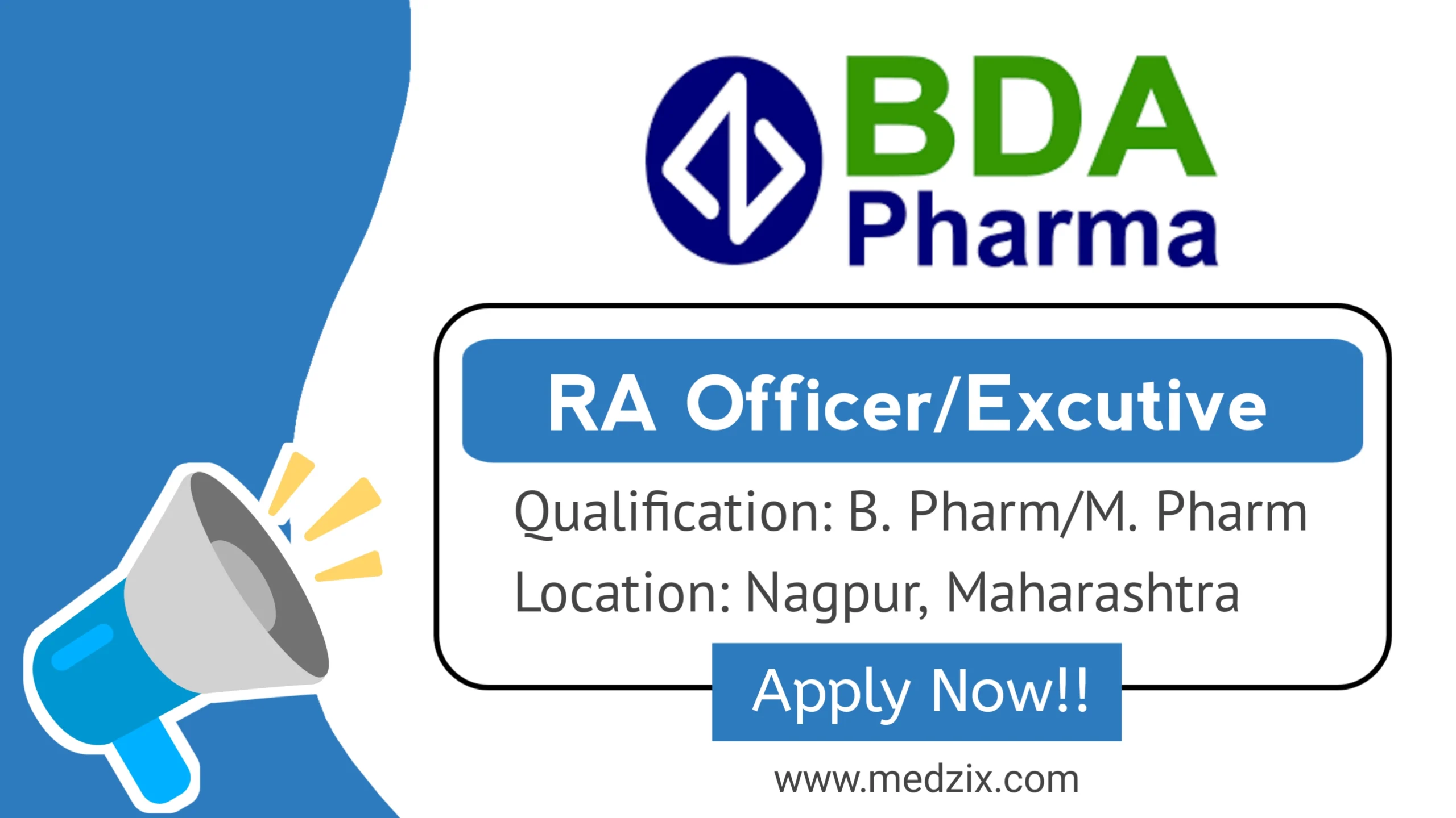 Regulatory Affairs Officer/Executive vacancy in Nagpur