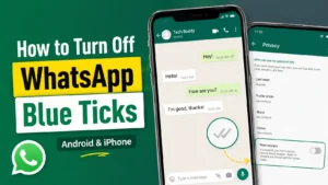How to turn off read receipts blue tick on WhatsApp